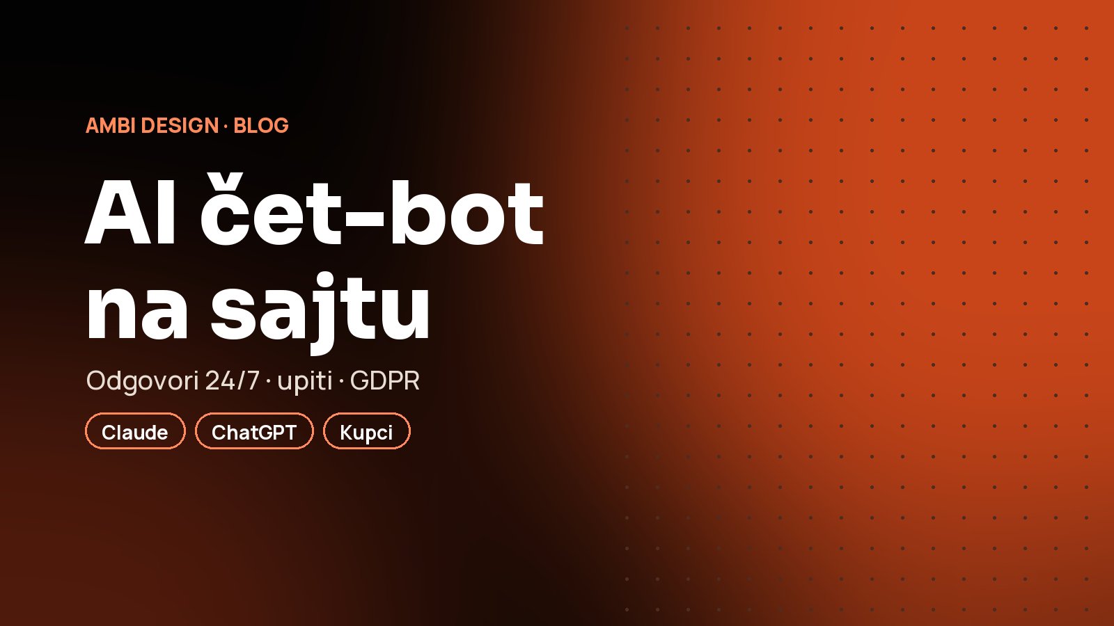 AI čet-bot na sajtu: da li se isplati maloj firmi?