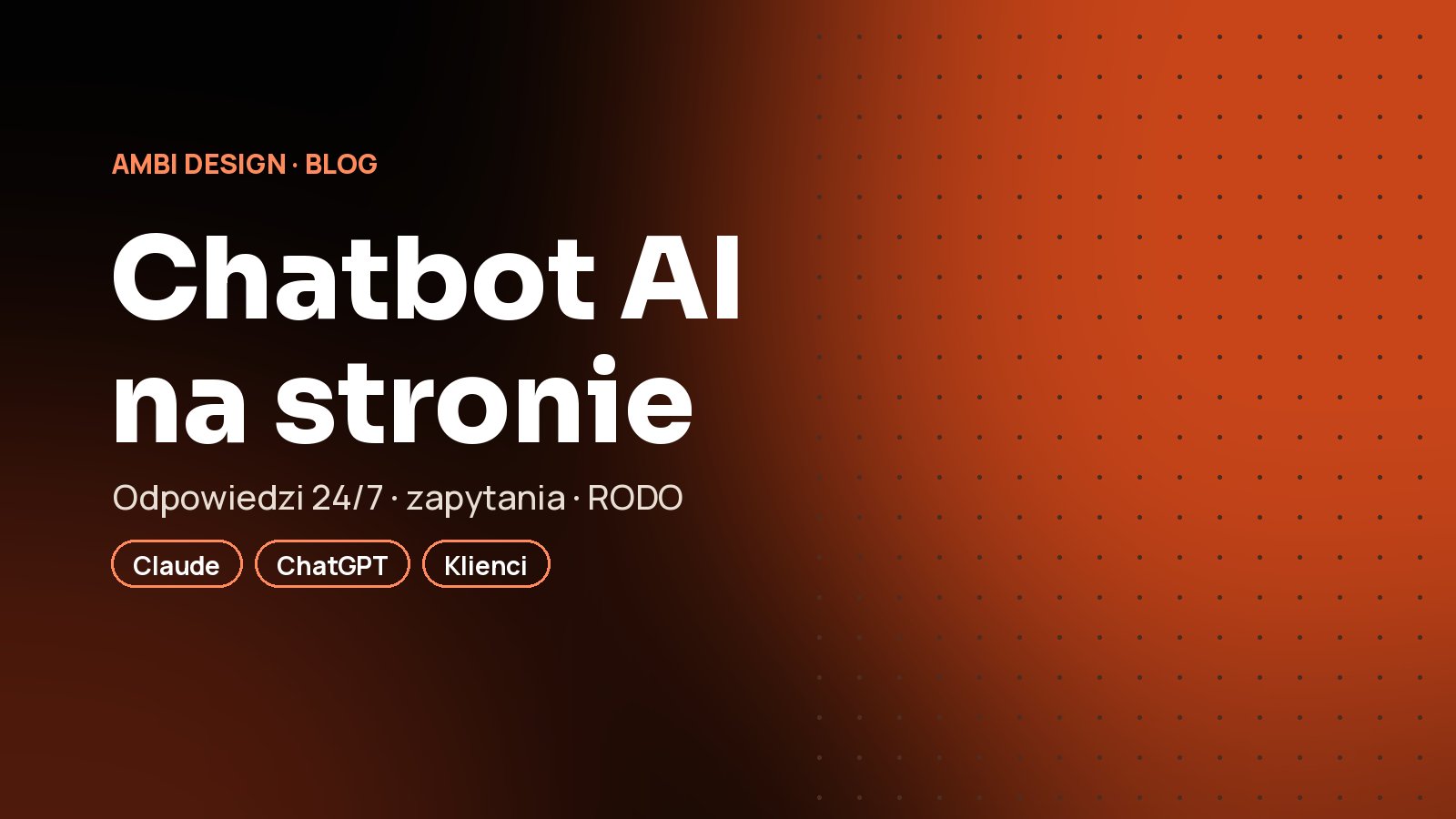 Chatbot AI na stronie: czy opłaca się małej firmie?