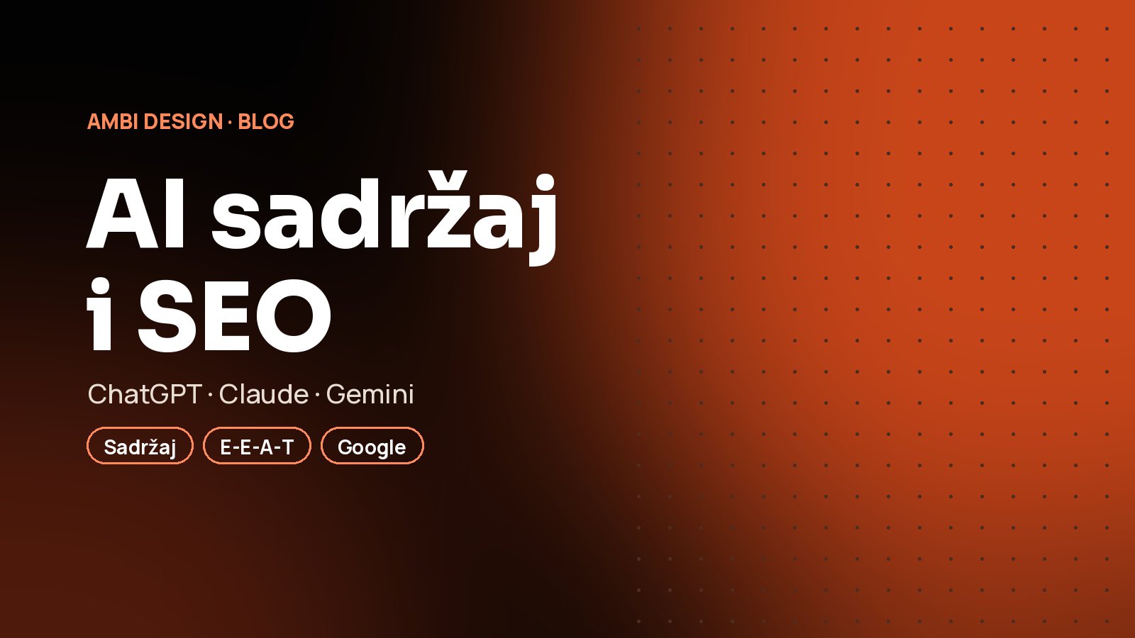 AI alati za pravljenje sadržaja: pomažu li ili štete vašem SEO-u?
