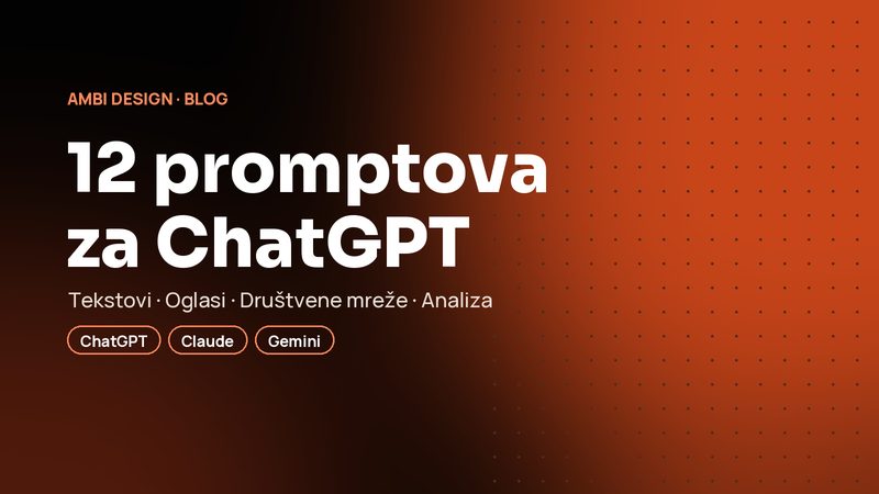 ChatGPT za male firme: 12 promptova za marketing koji štede sate