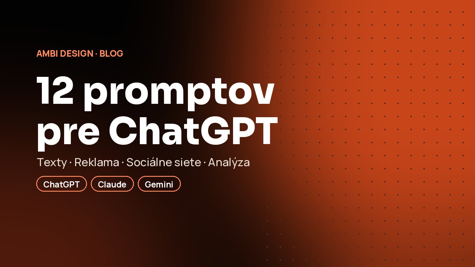 ChatGPT pre malú firmu: 12 promptov na marketing, ktoré ušetria hodiny