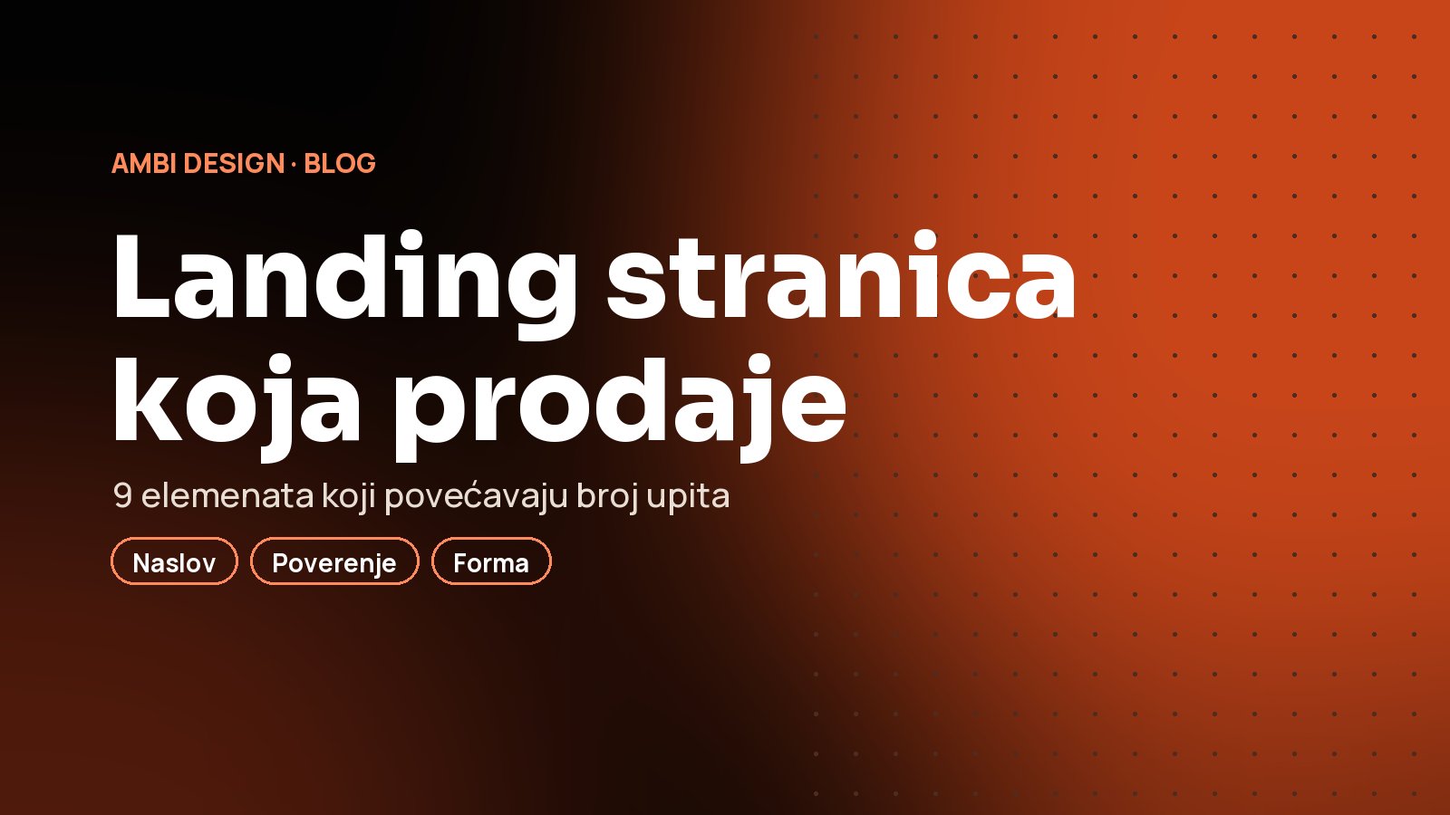 Landing stranica koja prodaje: 9 elemenata koji povećavaju broj upita