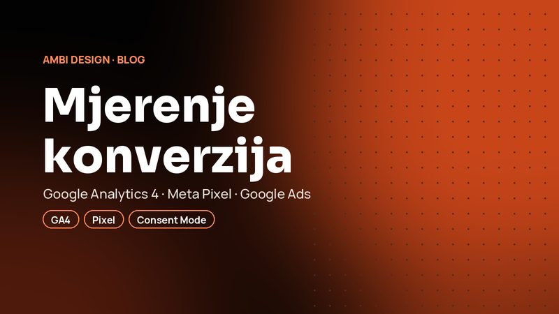 Mjerenje konverzija pomoću GA4 i Meta Pixela: zašto oglasi bez njega troše novac
