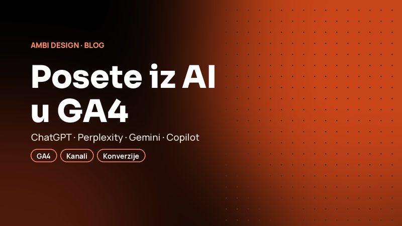 Merenje poseta iz AI u Google Analytics 4: kanal „AI asistenti“ korak po korak
