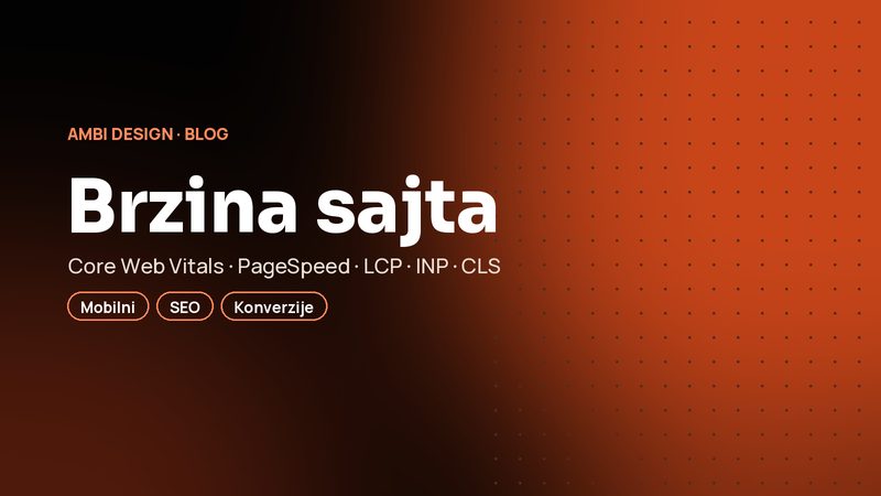 Brzina sajta i Core Web Vitals: koliko kupaca vas košta spor sajt