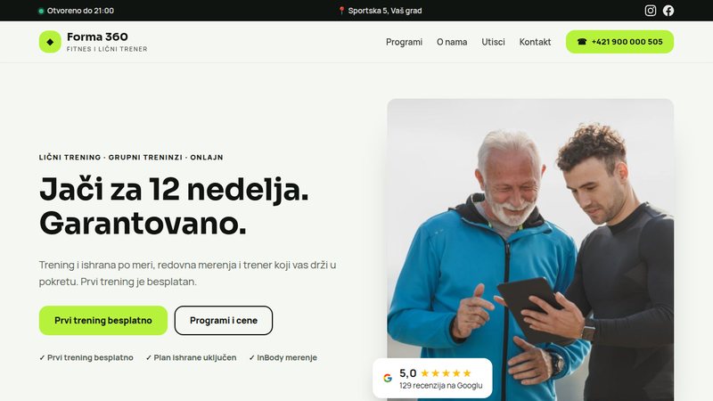 Forma 360 – Fitnes i lični trener