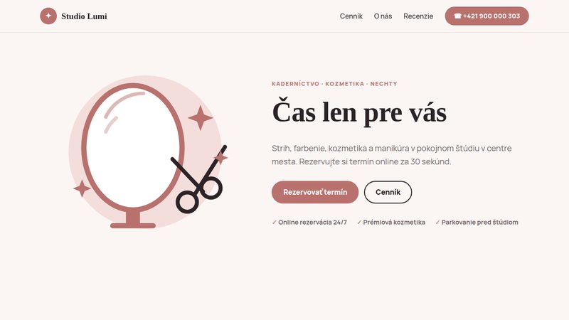 Studio Lumi – Kaderníctvo a salón krásy