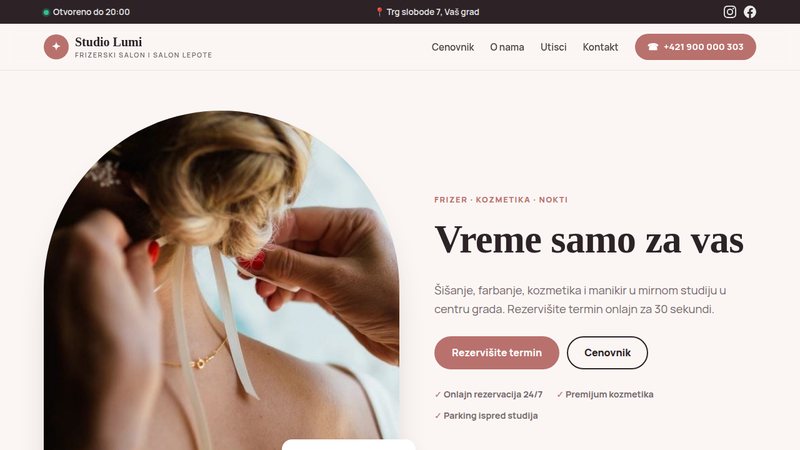 Studio Lumi – Frizerski salon i salon lepote