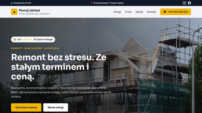 Pevný základ – Firma budowlana i remonty